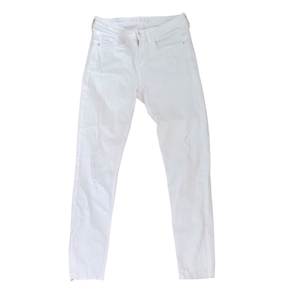 ZARA Skinny white basic denim jeans 4 NWOT - Picture 1 of 3